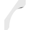 Ekena Millwork 5 1/2-in. W x 10-in. D x 14-in. H Legacy Architectural Grade PVC Knee Brace BRCP055X10X14LEC - alternate 2